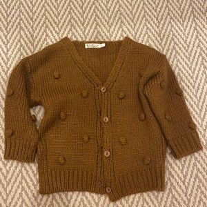 brown bubble cardigan